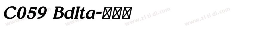 C059 BdIta字体转换